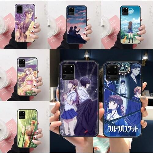 Fruits Basket sohma soma kyo Phone case For Samsung Galaxy Note 4 8 9 10 20 S8 S9 S10 S10E S20 Plus UITRA Ultra black trend