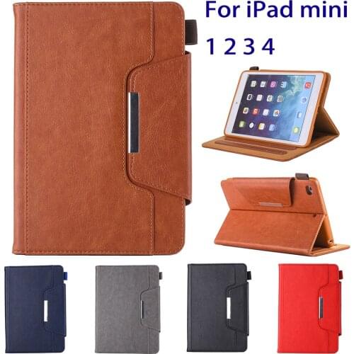 Luxury PU Leather Magnetic Sleeve Stand Tablet protective Case Shell for iPad Mini 1 2 3 mini 4 Safe Shockproof Protective Shell