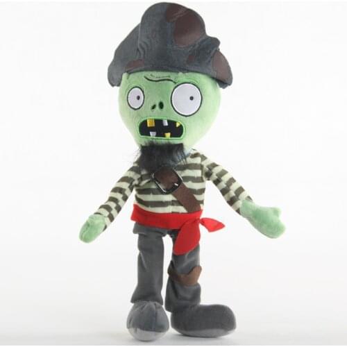 1pcs 30cm Plants vs Zombies Plush Toys Doll PVZ Swashbuckler Zombies Plants vs Zombies Soft Stuffed Toys for Children Kids Gifts