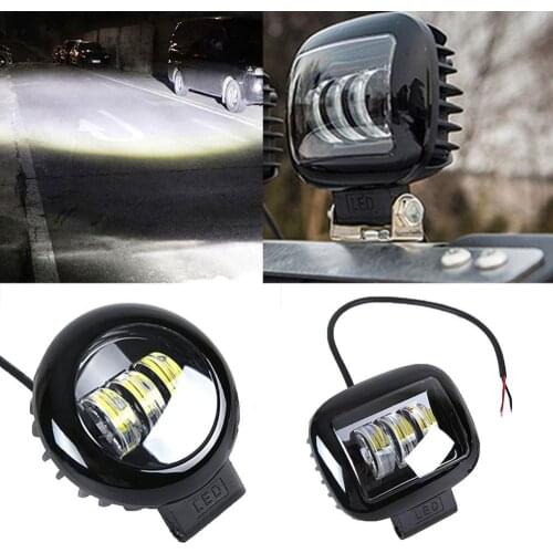 Square/Round 30W 6000K LED Work Light for Car SUV UTV Truck Offroad Motorcycle