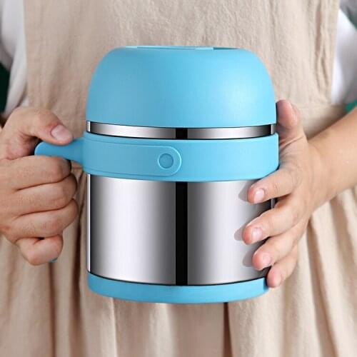 Cute Portable Lunch Box Retro Student Food Storage Stainless Steel Bento Box Camping Accessories Fiambrera Tableware Set DI50FH