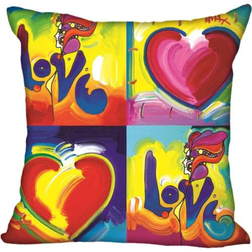 Custom Square Pillowcase Peter Max Art soft Pillow Cover Zippered More Size Two Sides DIY gift Pillowcase