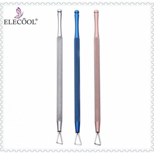 ELECOOL 4/3/1PC Stainless Steel Gel Polish Remover Stick Pusher Dead Skin Removal Cuticle Removal Tool Trimmer Manicure