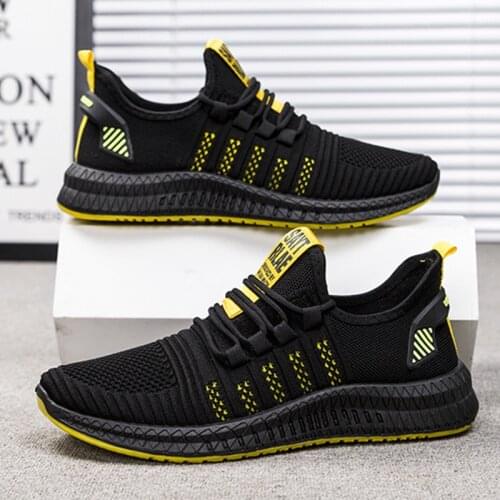 2021 new sports mens shoes breathable shoes summer mens casual running lightweight fly woven trendy shoes