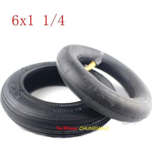 Motorcycle 6x1 1/4 Tyre 150MM Scooter Inflation Wheel with Hub with Inner Tube Electric Scooter 6 Inch Pneumatic Tire