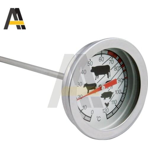 BBQ Thermometer Meat Thermometer Probe Stainless Steel Temperature Meter BBQ Food Cooking Meat Gauge Kitchen Tools for Lamb/Beef