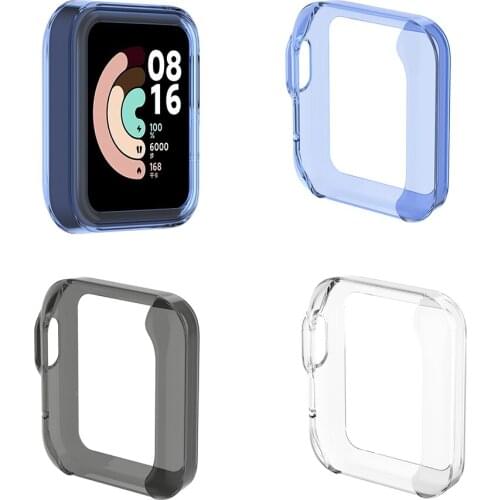 Ultra-Slim TPU Watch Case Skin Protective Cover for Xiaomi Mi Watch Lite Global Version Case for Redmi Smart Watch Accessories