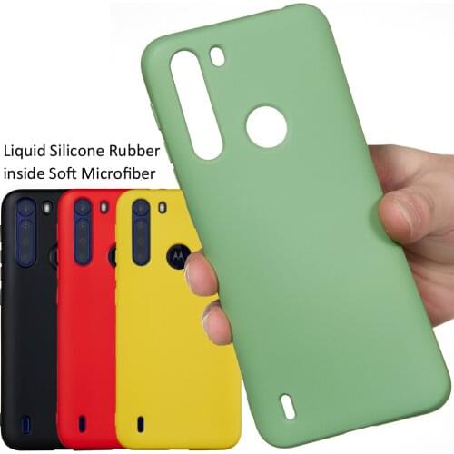 Liquid Silicone Case For Motorola One Fusion Soft Gel Rubber Protector Matte Cover