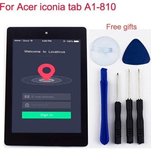LCD For Acer iconia tab A1-810 LCD Touch A1 810 A1-811 LCD Screen A1 811 LCD Display + Touch Screen Digitizer Sensor Assembly