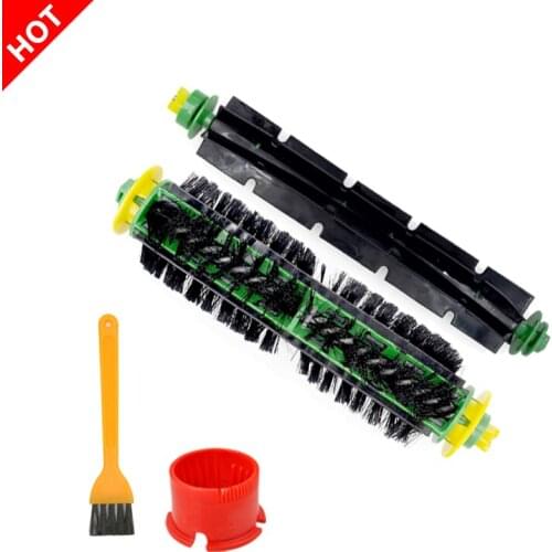 1 Pair Washable Bristle & Flexible Beater Brush for iRobot Roomba 500 Series 520 530 540 550 560 Robotic Vacuum Cleaner Parts