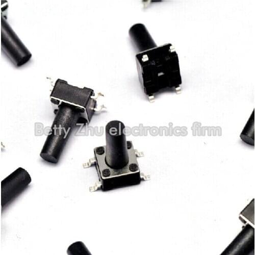 1000PCS/LOT 6 * 6 * 12MM 4-pin SMD Tact Switch Micro / button switch