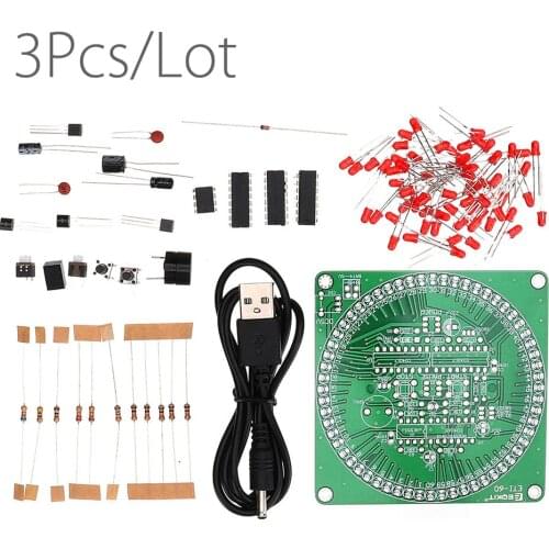 3Pcs/Lot 60 Seconds Electronic Timer Kit DIY Parts Soldering Practice Board ETI-60