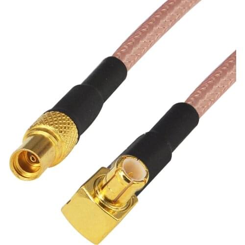 5 pcs RG316 25cm Extension Cord MCX male right angle to MMCX female connector pigtail cable