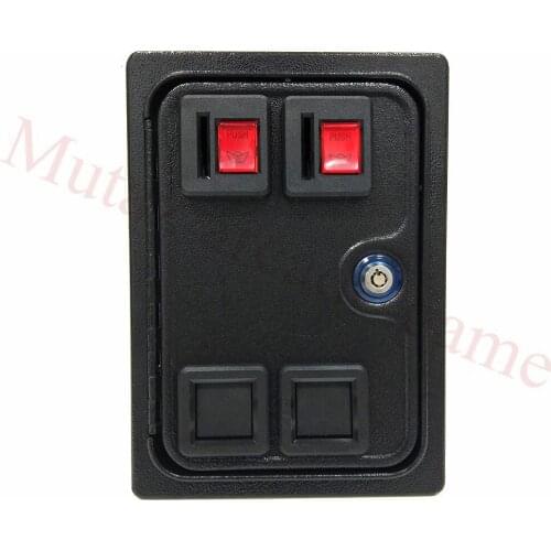 American style Dual Coin Door With Quarter Acceptor For MAME or Arcade Replacement Iron Door Construction