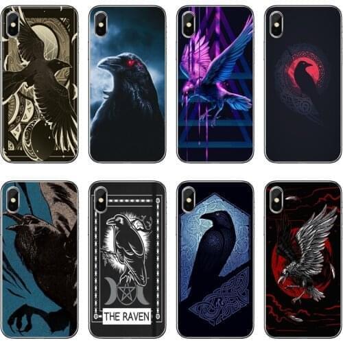 Hot Raven Dark Crow Accessories Phone Case For Huawei P20 P30 P40 Pro P10 P9 Lite Y5 Y6 Y7 Y9 P Smart Plus 2018 2019
