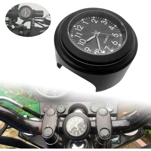 For Scooter Bicycle Motor ATV 7/8" Universal Motorcycle Handlebar Watch Bike Hand Grip Bar Mount Dial Clock Watch Waterproof