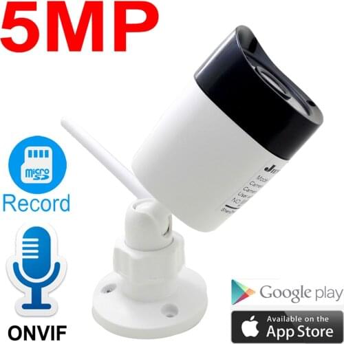 HD 5MP Wireless IP Camera 1080P Outdoor Waterproof Cam Audio Bullet Cctv Security Surveillance IPCam Onvif P2P WIfi Home Camera