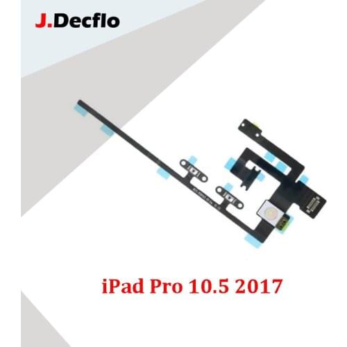JDecflo Power Flex Cable On/Off Ribbon Mute Switch Control Key Volume Button Flexible For iPad Pro 10.5 2017 Replacement Parts