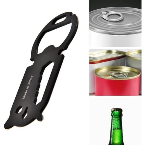 EDC Card Tool Multifunctional Pocket Outdoor Camp Bottle Opener Key Chain Wrench Mini Spanner Small Gadgets for Camping