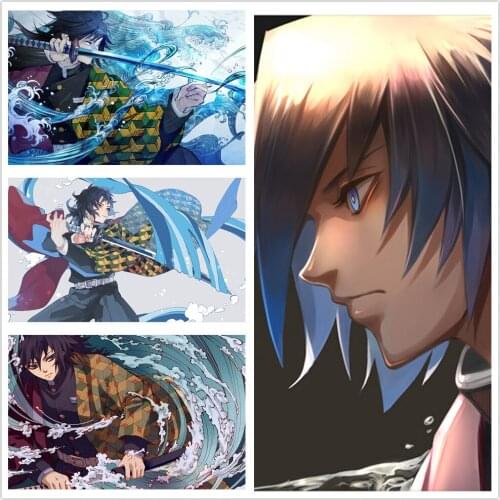 Demon Slayer Anime Canvas Painting Wall Art Posters Print Nordic Cartoon Style Picture Modern Living Room Modular Home Decor