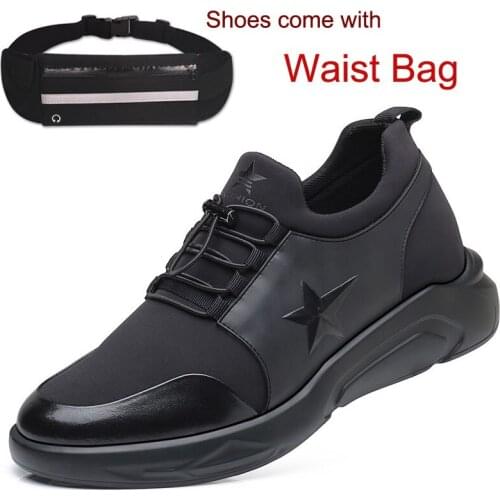Newest Casual Comfort Mens Height Increasing Sneaker Increase Height Shoes 7cm/2.54 Inches for Young Man