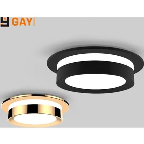 Round White/Golden/Silver/Black Led Downlight Ceiling Spot Light 5W 7W 9W 12W 15W Dimmable AC85-265V Recessed Indoor Lighting