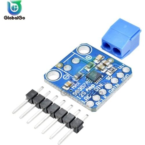 MAX98357 I2S Class D Mono Amplifier Module 7Pin Male Converter Audio Amplifier Board Mini Stereo Amplifier Module 3.3V-5V