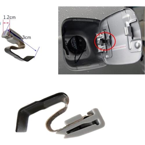 Metal Fuel Door Tank Lid Spring Gas Clip Retainer Holder Adapter for Mitsubishi Vehicles