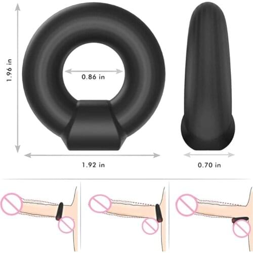 Reusable Delay Ejaculation Time Lasting Penis Erection Penis Sleeve Adult Erotic No Vibrators Sex Toys For Men Sex Products