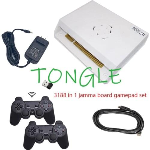 Pandora box 12 gamepad set 3188 in 1 jamma board 3d games usb joypad controller adapter cable HDMI output to TV & arcade monitor