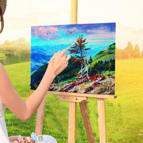 Landscape South Gorgan DIY Painting By Numbers Set Acrylic Paints 40*50 Canvas Painting Handmade For Kids For Handicraft
