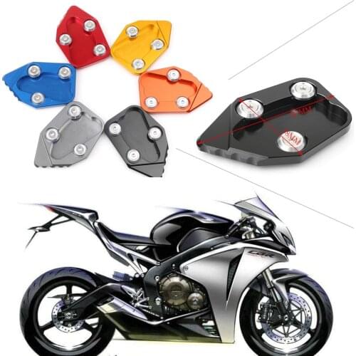 Motorcycle Kickstand Foot Side Stand Extension Pad Support Plate For Honda CBR1000RR 2008 2009 2010 2011 2012 2013 2014-2016