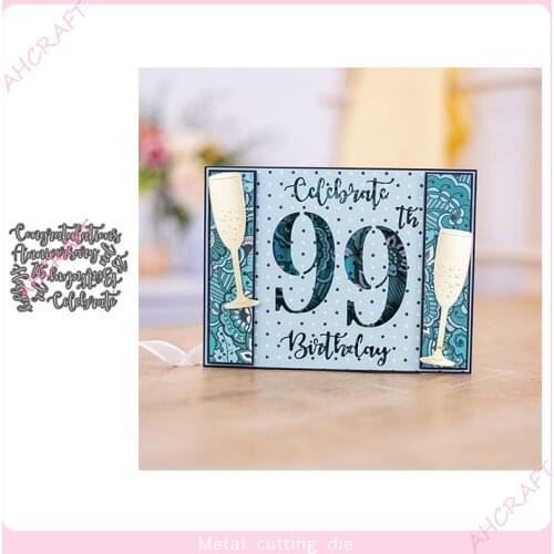 Greetings Words Metal Cutting Dies for DIY Scrapbooking Photo Album Decorative Embossing Paper Card Crafts Die 2021