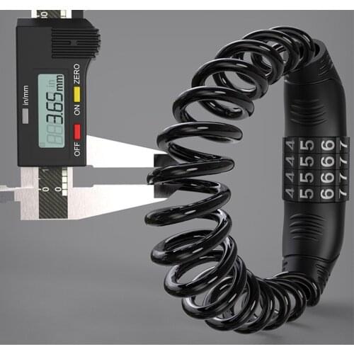 Durable Password Bicycle Locks Anti-theft Helmet Lock for Scooter Motorcycle Portable Mtb Road Bike Lock Cable