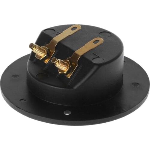 Terminal Round Cup Connector Parts Express Spring 502 Double Binding Post Gold Twist Banana Jacks Subwoofer Speaker Box Black