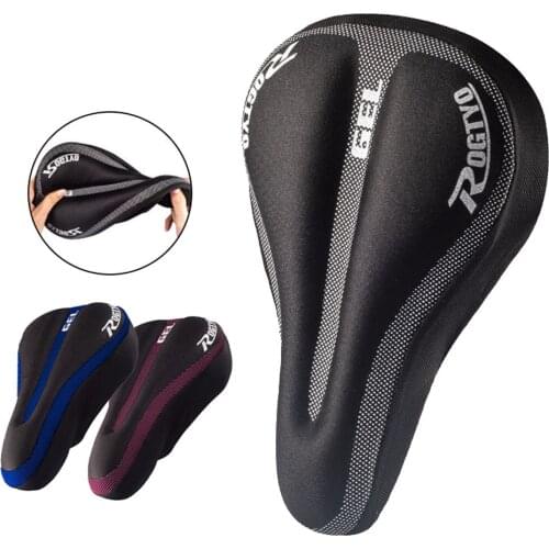 Bicycle Comfort Seat Saddle Cover Soft Silicone MTB Bike Cushion Cover Cycling Thickene Pad Breathable High-end Memory Cotton