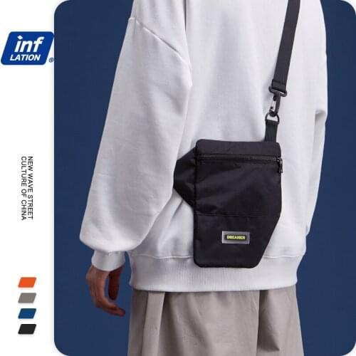 INFLATION 2020 Unisex Soft Outdoor Bag Men Sports Shoulder Messenger Handbags Casual Women Men Canvas Crossbody Bags 271AI2019