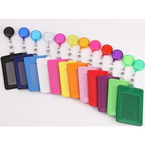 Badge Reel Retractable Identity Pass Badge Holder Accessories Student ID Business Card Holder Bus Card Cover Bags Wallet