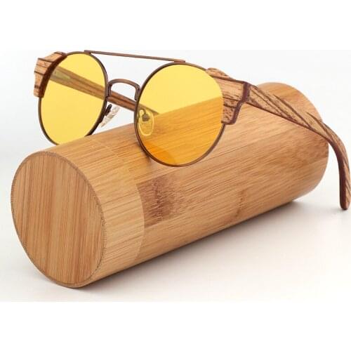 Real Bamboo Wood Laminated Female Sunglasses 2021 GirlsSun Glasses Rimless UV 400 Shades For Women Fashionable