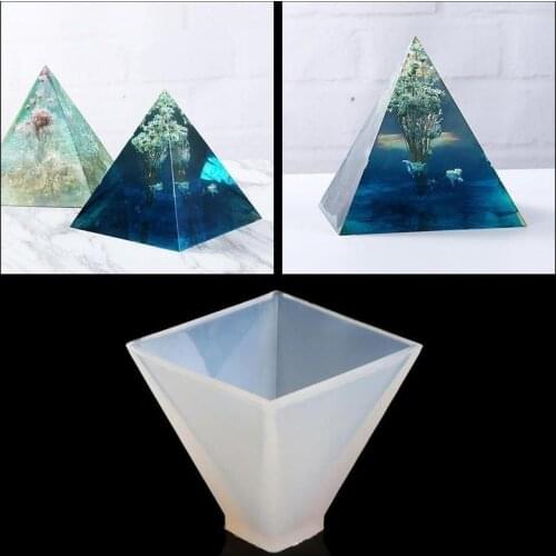 1Pc Soap Pyramid Silicone Mold Resin Pyramid Silicone Mold Resin Jewelry Making Mould Epoxy Pendant Craft DIY Tool