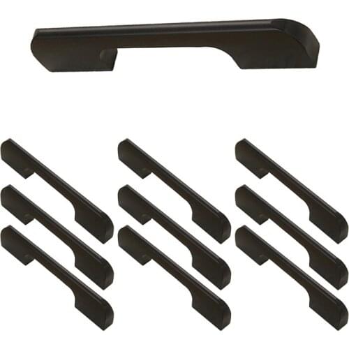 10 Pcs Black Handles For Furniture Cabinet Knobs Handles Kitchen Drawer Cabinet Pulls Cupboard Handles Knobs