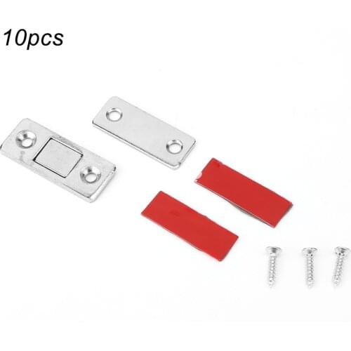 10Pcs Stainless Steel Cabinet Door Magnet Sliding Door Suction Magnetic Door Catch