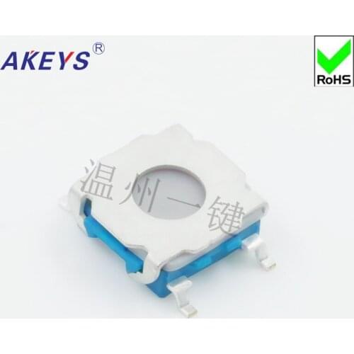 10pcs TS-I031 Tact Switch 4 Foot Patch 7.2*7.2*2.7 Film Conductive Silicone Press Connector