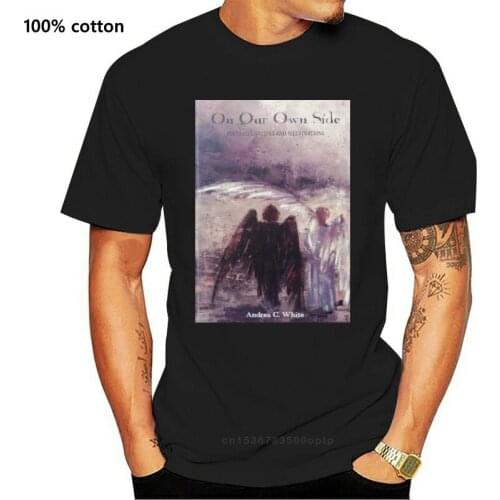 2019 Fashion On Our Own Side T-Shirts Men Cotton T Shirts Good Omens Ineffable Aziraphale Crowley Tees New Arrival Clothing