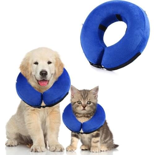3 Size Protective Inflatable Pet Cat Dog Collar Neck Recovery Collar Anti-bite Neck Protection Circle For Small Big Dogs Supply