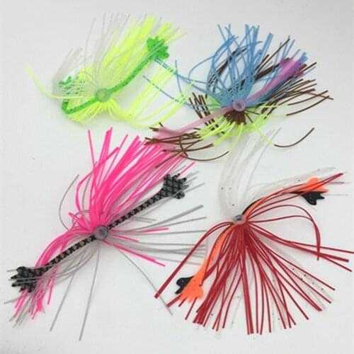 3Pcs*DIY Fly Fishing Tying Rubber Material Fishing Rubber Jig Silicone Skirt Wire Octopus Lure SpinnerBait