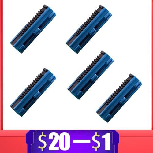 5PCS Reinforced Carbon Piston Plastic Full Steel 14 Ladder Tooth for Airsoft AEG Gel Blaster M4 JinMing9 Paintball Accessories