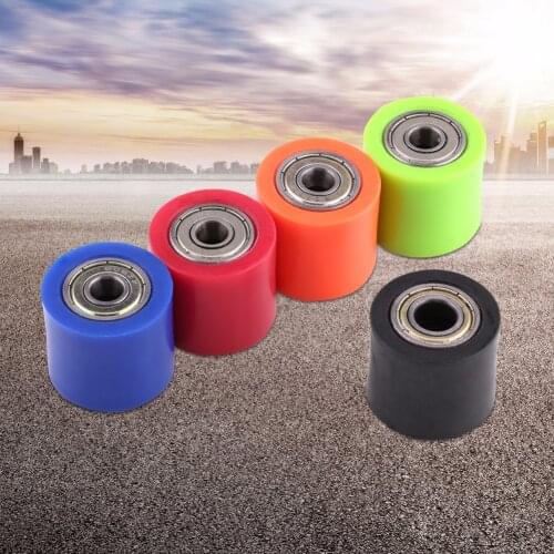 8mm/10mm 4 Colors Drive Chain Pulley Roller Slider Tensioner Wheel Guide For Street Bike Motorcycle ATV Guide Pulley