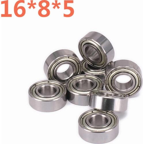 8Pcs/Pack Steel Upgraded Rolling Bearing 16*8*5mm for 1/8 HSP 85763 81070 Himoto RC Model Car Spare Part