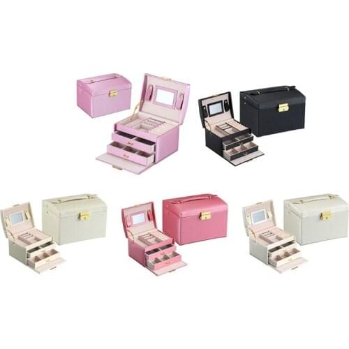 MXME Large Jewellery Box Armoire Dressing Chest with Clasps Bracelet Ring